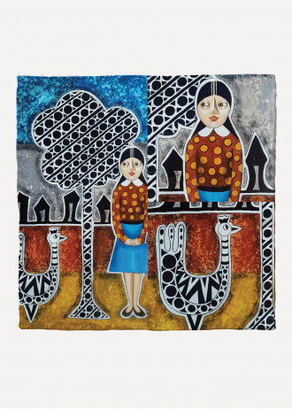 Maria Kokkini - Waiting in the doorway - Scarves