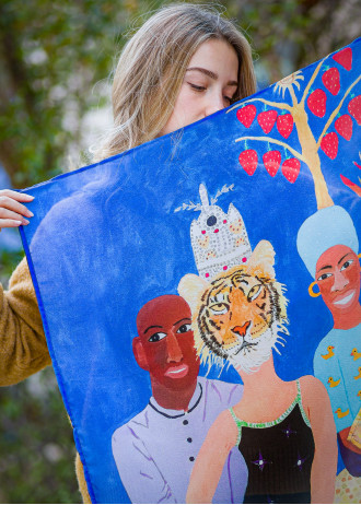 Mimi Roberts - The Woman with a Tiger Head - Scarves