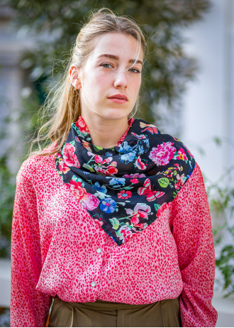 Handpainted Florals - Scarves