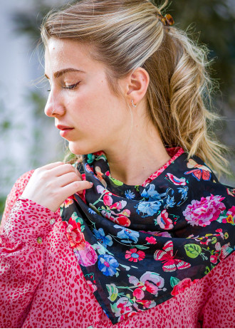 Handpainted Florals - Scarves